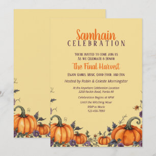 Samhain Fiesta Fall Pumpkins & Deja la invitación