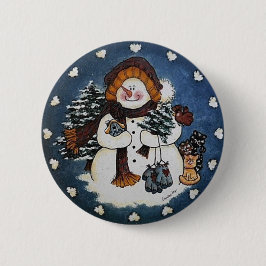 Sammy el Pin del botón del muñeco de nieve
