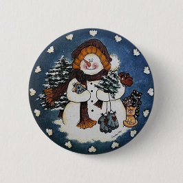 Sammy el Pin del botón del muñeco de nieve