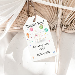 Samoyed Dog Cumpleaños Gracias Etiqueta De Regalo