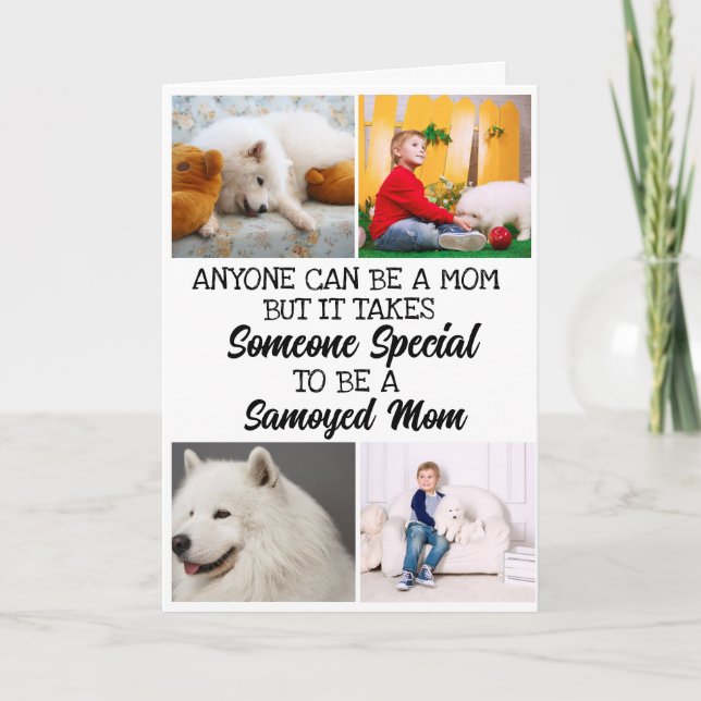 Samoyed... Mejor tarjeta del día de la madre (Anverso)