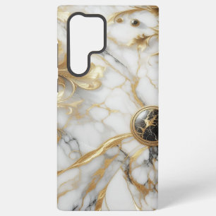 Samsung Galaxy S22 Ultra Funda de teléfono de mármol Premium Elegance para