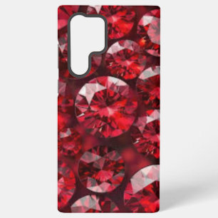 Samsung Galaxy S22 Ultra Funda para iPhone / iPad de rubíes rojos
