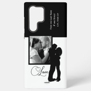 Samsung Galaxy S22 Ultra Funda para teléfono celular Love Photo con gráfico