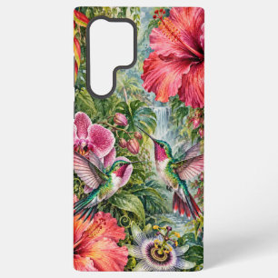 Samsung Galaxy S22 Ultra Funda para teléfono de colibrí tropical
