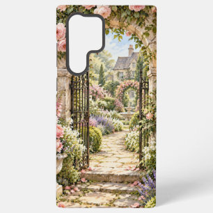 Samsung Galaxy S22 Ultra Funda para teléfono de jardín de rosas inglés