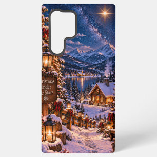 Samsung Galaxy S22 Ultra Funda para teléfono de Navidad bajo las estrellas