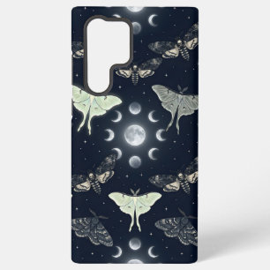 Samsung Galaxy S22 Ultra Funda para teléfono de Noche de Polilla bajo la Lu