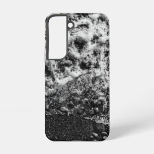 Samsung Galaxy S22 Funda para teléfono de olas del océano en blanco y