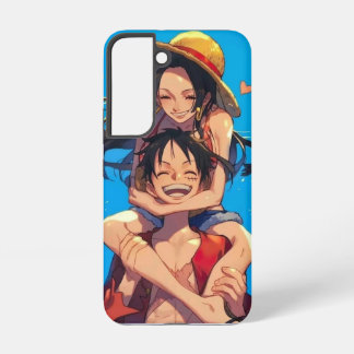 Samsung Galaxy S22 Funda para teléfono de San Valentín de Luffy y Boa