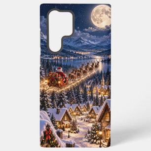 Samsung Galaxy S22 Ultra Funda para teléfono de trineo de Navidad Polo Nort