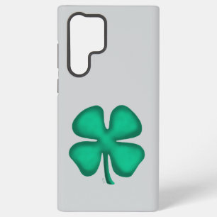Samsung Galaxy S22 Ultra Funda para teléfono gris Lucky 4 Leaf Irish Clover