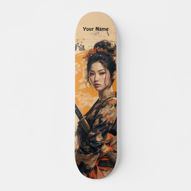 Samurai Bloom: Skateboard (Anverso )