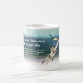 Samurai con alas de la taza del arte de la