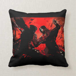 Samurai CONTRA el Cojín decorativo del arte de la