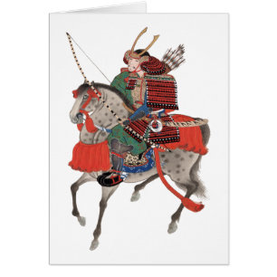 Samurai del vintage a caballo, C. 1878