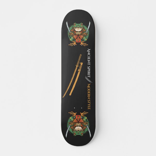 Samurai frog warrior Skateboard (Anverso )