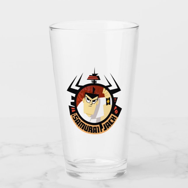 Samurai Jack En El Marco Futurista De Aku (Anverso)