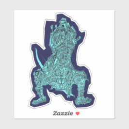 Samurai, por Brian Benson, pegatina de vinilo