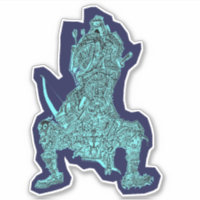 Samurai, por Brian Benson, pegatina de vinilo