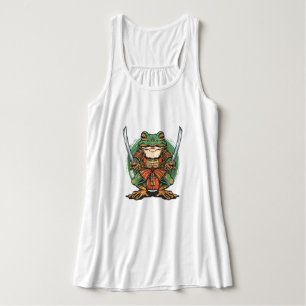 Samurái rana guerrero Flow Racerback Tank Top