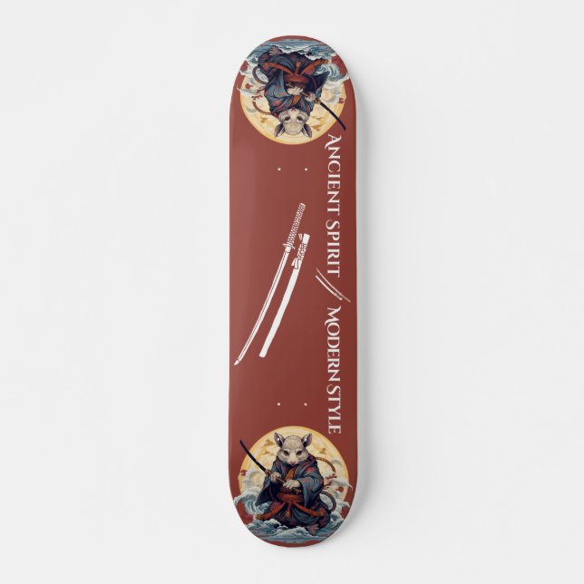 Samurai rat warrior Skateboard (Anverso )