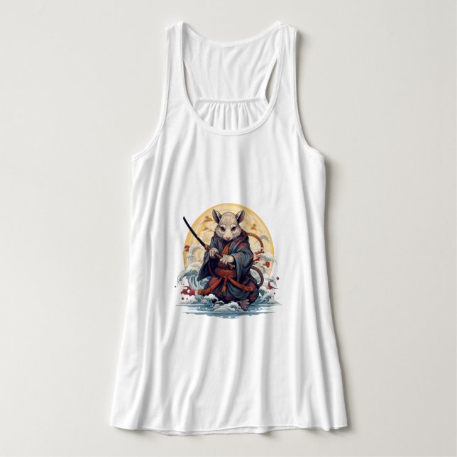 Samurai Rat Women's Tank Tops (Diseño del anverso)