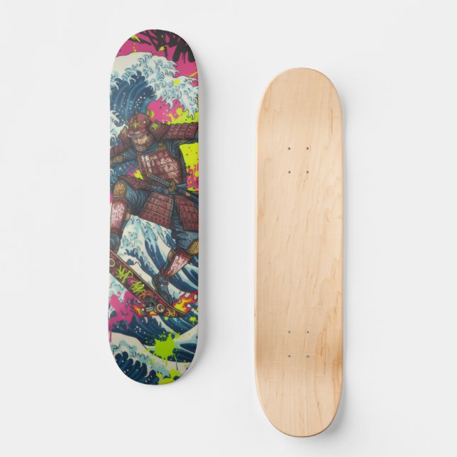 Samurai Skateboard Art – Japanese Spirit & Street  (Anverso)