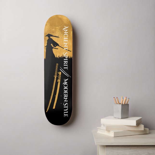 Samurai warrior Skateboard (Arte de la pared)