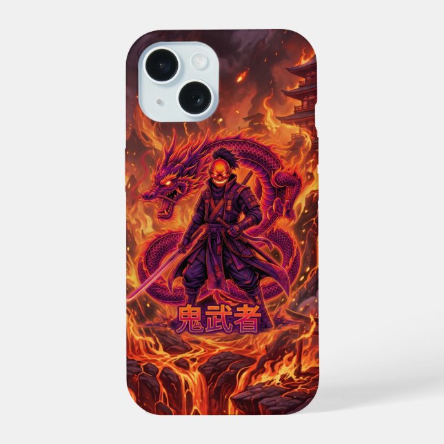 Samurái y Dragón de Fuego Cibernético (Reverso )