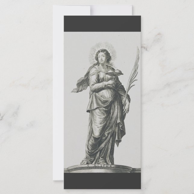 San Agatha de Sicilia (Anverso)