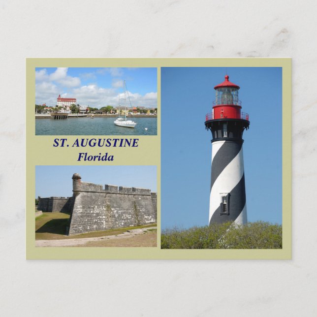 San Agustín, postal de Florida (Anverso)
