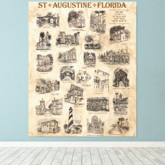 San Agustín, Poster de Arte de Florida