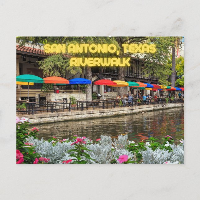 San Antonio, recuerdo de la tarjeta postal de la c (Anverso)