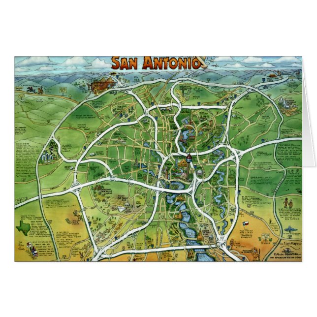 San Antonio Texas (Anverso (Horizontal))