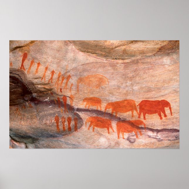 San, Arte Rupestre de Bushman, Cederberg Wildernes (Frente)