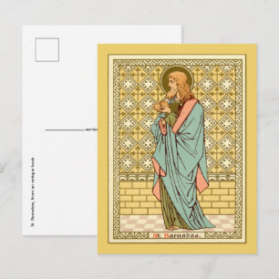 San Bernabé el Apóstol (RLS 02) Tarjeta postal 2