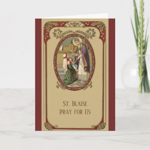 San Blaise Santo Católico de Enfermedades de la Tr