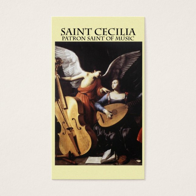 San Cecilia, patrono de la música (Frente)
