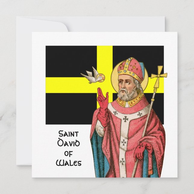 San David de Gales (P 001) y su bandera (Anverso)