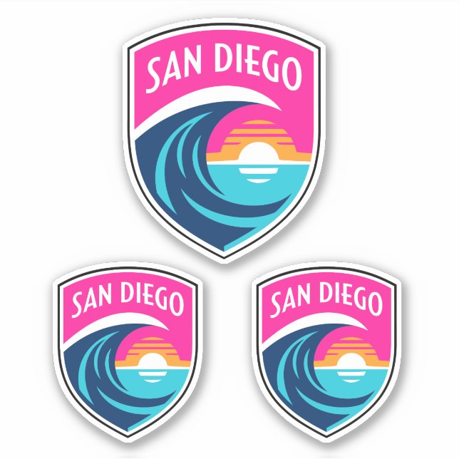 SAN DIEGO - CLUB DE FÚTBOL PEGATINAS DE EQUIPO NWS (Anverso)