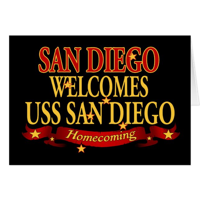 San Diego da la bienvenida a USS San Diego (Anverso (Horizontal))