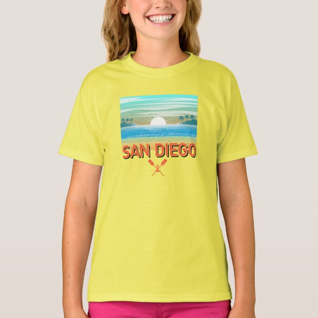 San Diego Design - Camiseta básica para Chicas (Anverso)