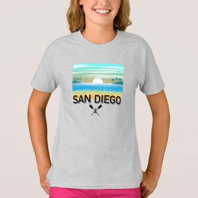 San Diego Design - Camiseta básica para Chicas (Anverso)