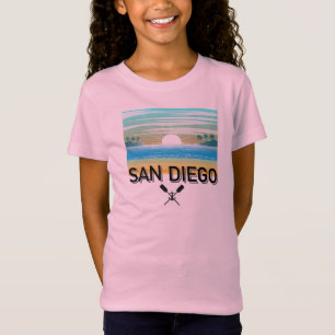 San Diego Design - Camiseta fina de Jersey para Ch