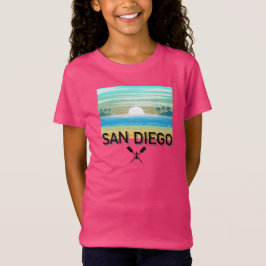 San Diego Design - Camiseta fina de Jersey para Ch