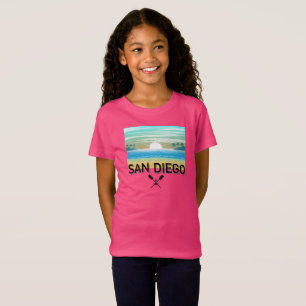 San Diego Design - Camiseta fina de Jersey para Ch