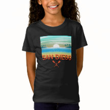 San Diego Design - Camiseta fina de Jersey para Ch