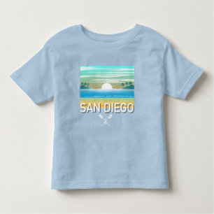 San Diego Design - Pequeño camiseta fina de Jersey