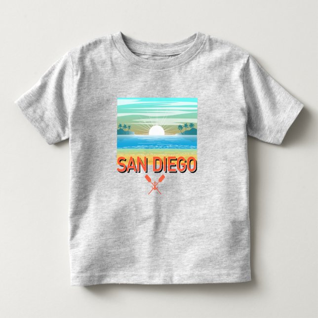 San Diego Design - Pequeño camiseta fina de Jersey (Anverso)